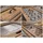 Mendler Apothekerkommode 136 x 73 x 35 cm natur/bunt Metalloptik