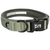 duvoplus duvoplus, Ultimate Fit Comfy Classic Wide Collar with Reflective Sewing Tapes, Size XL - 52-61cm, Undercover Green, for Dogs, Resistant Materials, Quick Drying