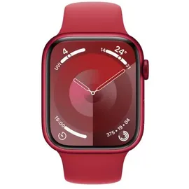Apple Watch Series 9 GPS 45 mm Aluminiumgehäuse (product)red, Sportarmband (product)red S/M
