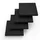 BAUHELD Schwingungsdämpfer Pads 9 x 9 x 1 cm schwarz