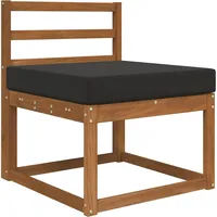 vidaXL Sofakissen für draußen 60 x 60 cm Schwarz