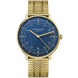 Sternglas S01-HHM07-ME09 Herrenuhr Quarz Hamburg Edition Marine LE Goldfarben