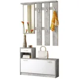 MID.YOU Vera Garderobe 100 x 191 x 25 cm grau