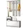 MID.YOU Vera Garderobe 100 x 191 x 25 cm grau