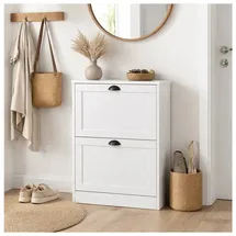 Hti-Living Thekla Schuhschrank 1 Stück 80 x 30 x 90 cm Weiß