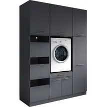 laundreezy Mehrzweckschrank-Set 168 x 238 x 68 cm Grau