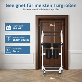 M MCombo Patientenlifter Aufstehhilfe Bett Senioren, & Hilfsmittel Transferhilfe 180KG, Gehhilfe Rollstuhl 8664118 CM, STA446