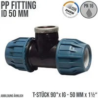 Jason Rohrverbinder T-Stück 50 mm frostsicher