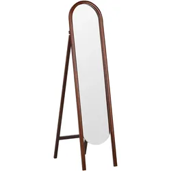 Standspiegel CHELLES 150 cm Paulownia-Holz Dunkelbraun