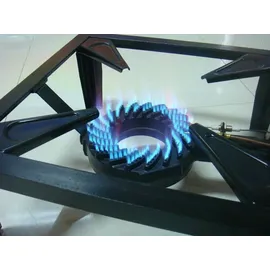 Wehmann Gas-Hockerkocher 10,5 KW Profi Hockerkocher mit Zündsicherung und Piezozünder inkl. 1,5 m Schlauch u. Regler.