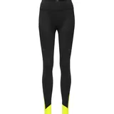 Gore Wear Damen Concurve Thermo Strumpfhose, Black/Neon Yellow, 44 EU