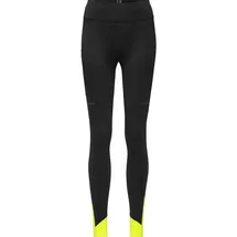 Gore Wear Damen Concurve Thermo Strumpfhose, Black/Neon Yellow, 44 EU