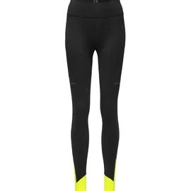 Gore Wear Damen Concurve Thermo Strumpfhose, Black/Neon Yellow, 44 EU