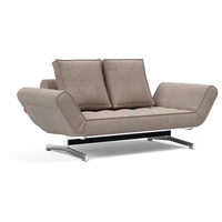 Innovation Living TM 3-Sitzer Ghia Schlafsofa, eine große Liegefläche mit geringer Stellfläche, beidseitig abklappbar beige