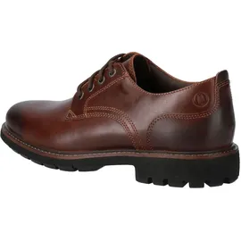 CLARKS Batcombe Tie Schuhe Dark Tan Lea 41 1/2