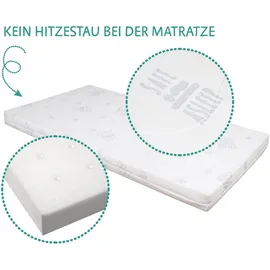 roba Room Bed safe asleep Beistellbett weiß inkl. Komplettset sternenzauber