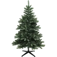 HOMCOM Künstlicher Weihnachtsbaum, 150 cm Christbaum mit 565 Spitzen, faltbar Stahlfuß, flammhemmend, für Weihnachten Deko, Indoor, Grün   Aosom