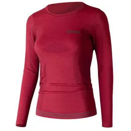 Lenz Merino 6.0 Langarm-baselayer - Darkred - XS