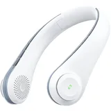 ACELIFE Nackenventilator, Tragbarer Hals Ventilator Leise mit 5000 mAh USB Wiederaufladbare Portable Leafless Neck Fan Einstellbar Halsventilator 3 Geschwindigkeiten für Reisen Sport Innen Außen