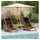 vidaXL Gartenstuhl 61,5 x 123 x 82 cm schwarz 2 St.