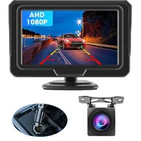AHD 1080P Auto-Rückfahrkamera-Kit Rückfahrkamera mit 4,3-Zoll-LCD-Monitor für Vans, Super-Nachtsicht IP68 wasserdicht, einfache Installation, DIY-Rückfahranleitung