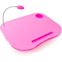 Relaxdays Laptopkissen, mit Licht pink,