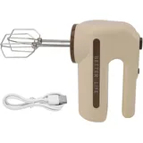 Akku-handmixer Mit 5 Geschwindigkeitsstufen Und Edelstahl-schneebesen – Ideal Zum Backen