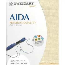 Zweigart Precut Stern-Aida col.770 Stoffzuschnitt, 48 x 68 cm