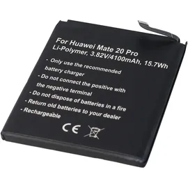AccuCell Akku passend für Huawei Mate 20 Pro, Huawei P30 Pro Li-Polymer, 3,82V, 4100mAh, 15,7Wh, built-in, ohne Werkzeug