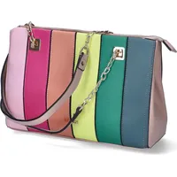 L.Credi Damen Handtasche/ Schultertasche KLARA Mehrfarbig Kunstleder-