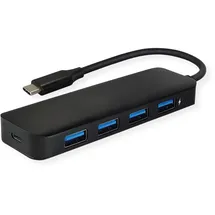 Value USB 3.2 Gen 1 Hub, 4fach, Typ C Anschlusskabel