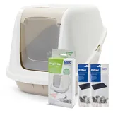 Savic Katzentoilette Nestor Giant  geschlossen Beige