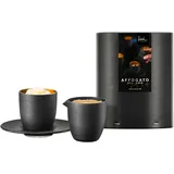 Eisch Germany AFFOGATO Glas mit Kännchen in Geschenkröhre 3er Set Geschirr