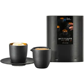 Eisch Germany AFFOGATO Glas mit Kännchen in Geschenkröhre 3er Set Geschirr