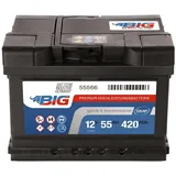 Autobatterie 55Ah BIG Premium 55566 12V 420A/EN Starterbatterie PKW KFZ