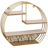 Atmosphera Wandregal Metall 0 x 0 x 0 cm Gold