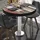GGM Möbel Bistrotisch Ø 60 x 77 cm Vintage Bunt/Schwarz