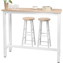 Woltu Bartisch 120 x 40 x 100 cm Beige