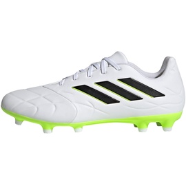 adidas Unisex Copa Pure.3 Firm Ground Boots Fußballschuhe (Fester Untergrund), FTWR White/core Black/Lucid Lemon, 39 1/3 EU