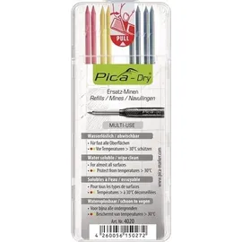 Pica Ersatzminen-Set 4 x graphit, 2 x rot, 2 x gelb
