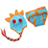ARTIBETTER 2 Stücke Baby Dinosaurier Foto Kostüm Neugeborenen Foto Prop Gestrickte Komfortable