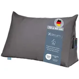 XDREAM Rückenkissen ergonomisches Keilkissen für Bett und Sofa, 1-tlg., als Kopfkissen oder Venenkissen verwendbar, mit praktischem Seitenfach grau