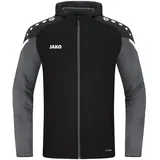 Jako Performance Kapuzenjacke Herren schwarz/anthra light M