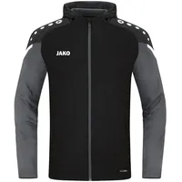 Jako Performance Kapuzenjacke Herren schwarz/anthra light M