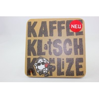 Sheepworld - 45473 - Untersetzer, Schaf, Kaffee Klatsch Komplize, Kork, 9,5cm x 9,5cm