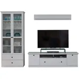 trendteam Vitrine Baxter 273 x 196 x 41 cm Weiß