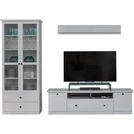 trendteam Vitrine Baxter 273 x 196 x 41 cm Weiß