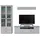 trendteam Vitrine Baxter 273 x 196 x 41 cm Weiß