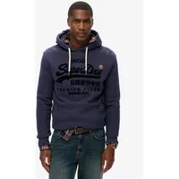 Superdry Vl Tonal Relaxed Hoodie Lauren Navy L