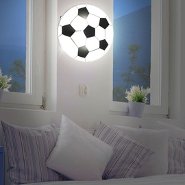 GLOBO Kinder Decken Lampe DIMMBAR Fußball Glas Leuchte FERNBEDIENUNG im Set inkl. RGB LED Leuchtmittel